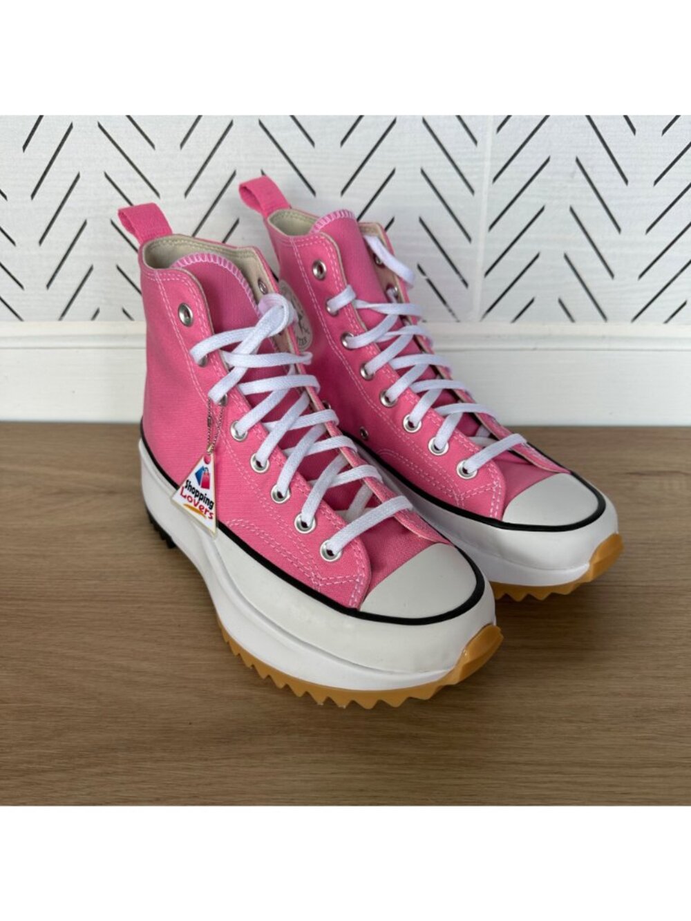 ⭐Converse Run Star Hike Hi Converse 9.5 Mens Shoes Platform Pink Sneaker A08735C - Picture 2 of 10